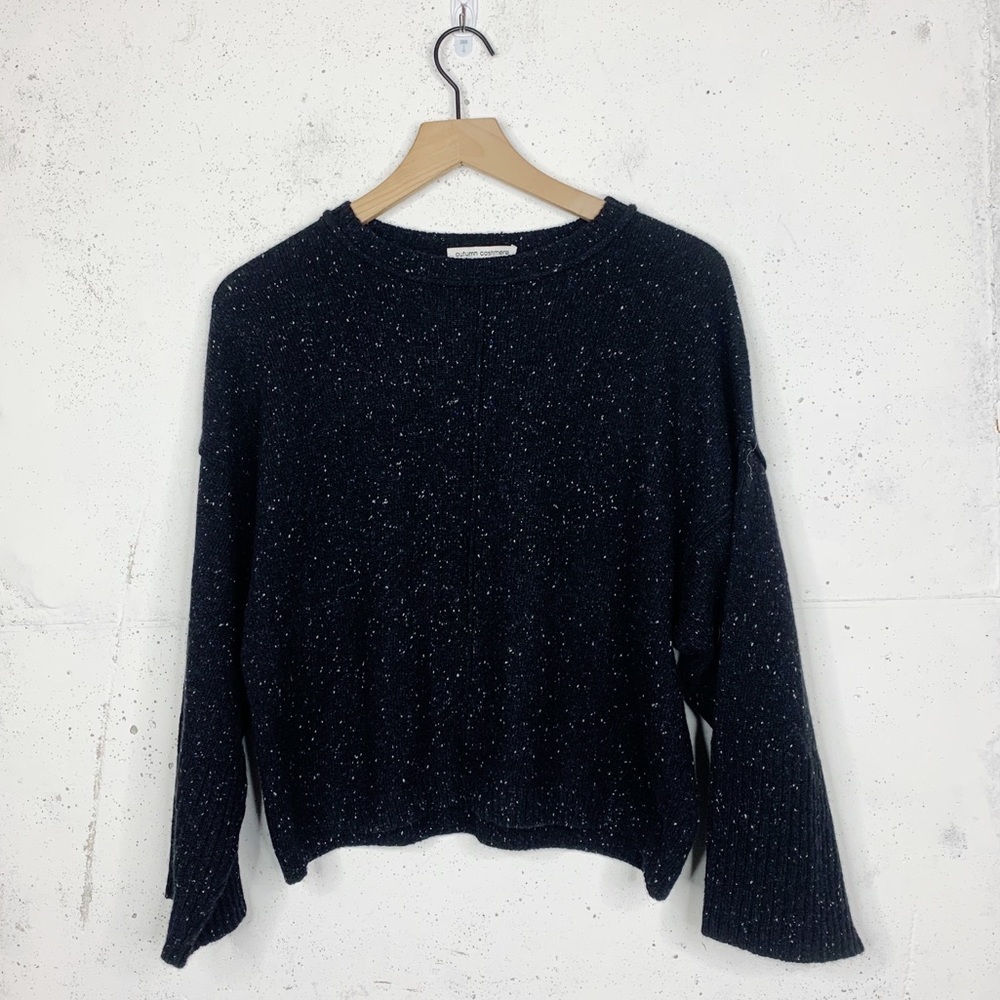 Autumn Cashmere Speckled Wide Sleeve Sweater